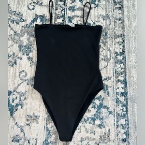 John Galt Black Bodysuit